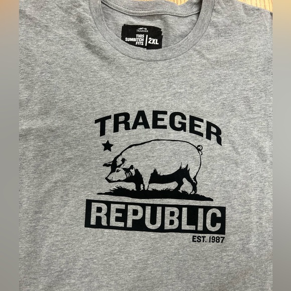 Men’s Traeger T-Shirt sz.2X Traeger Republic grilling, bbqing, smoking - Picture 2 of 3
